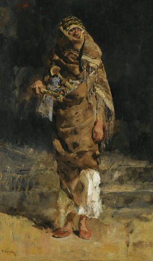 The Warrior by Jose Villegas Cordero Oil Painting
