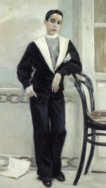 Main Product Photo of Portrait of Manuel Ramos Villegas, Full Legnth Painting by Jose Villegas y Cordero