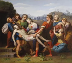 Grablegung Christi by Josef Arnold The Elder Oil Painting