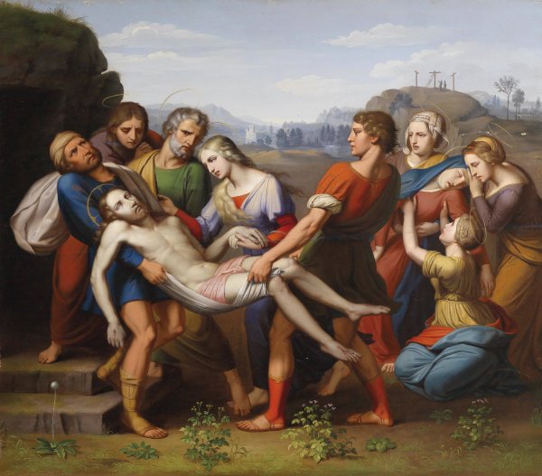Grablegung Christi  by Josef Arnold The Elder - Hand-Painted Oil Painting Reproduction