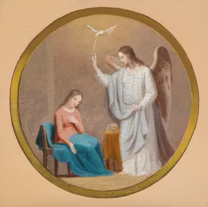 Verkundigung Oil painting by Josef Arnold The Elder