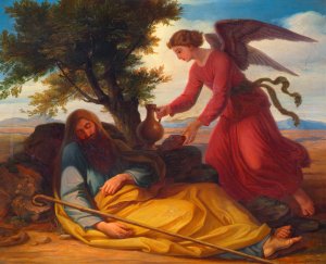 Jacob's Feeding in the Desert by Josef Binder Oil Painting