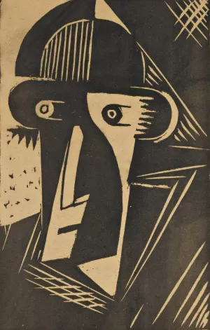 Face From Cinema by Josef Capek Oil Painting