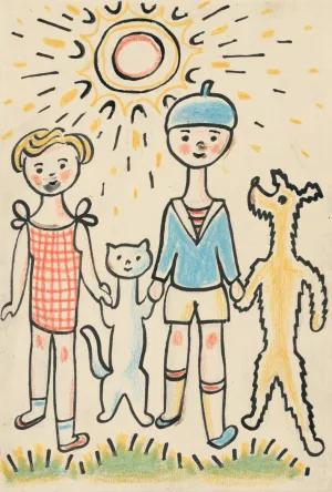 I Had a Dog and a Cat 09 by Josef Capek Oil Painting