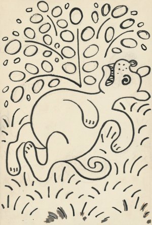 I Had a Dog and a Cat 11 by Josef Capek Oil Painting