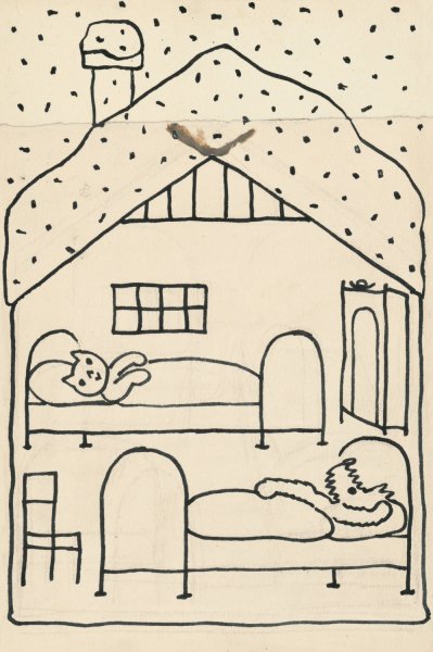 Main Product Photo of I Had a Dog and a Cat 18  Painting by Josef Capek