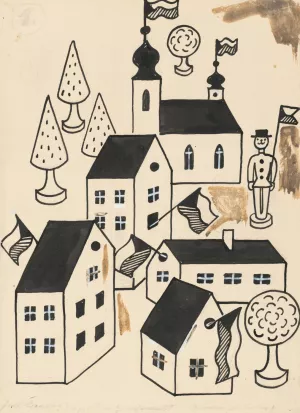 I Had a Dog and a Cat 38 Oil painting by Josef Capek