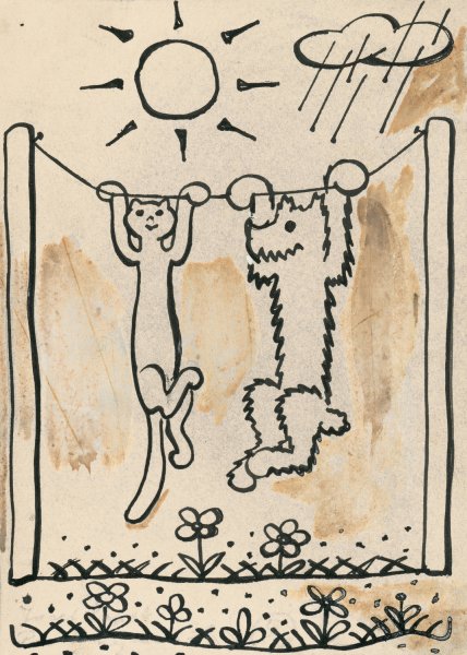 Main Product Photo of I Had a Dog and a Cat 41  Painting by Josef Capek