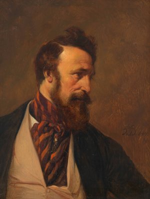 Franz von Schober by Josef Danhauser Oil Painting