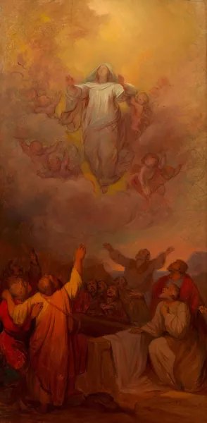 Mariae Himmelfahrt Oil painting by Josef Danhauser