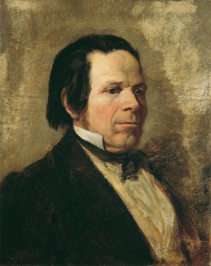 Portrat eines Mannes by Josef Danhauser Oil Painting