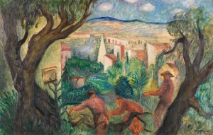 Sommertag in der Campagna by Josef Eberz Oil Painting