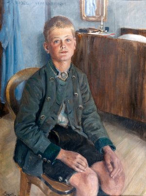 Der Michel by Josef Engelhart Oil Painting