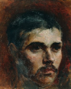 Herrenbildnis by Josef Engelhart Oil Painting