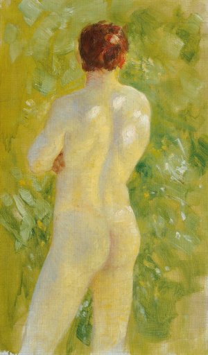 Male Nude by Josef Engelhart Oil Painting