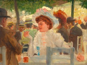 Praterszene by Josef Engelhart Oil Painting