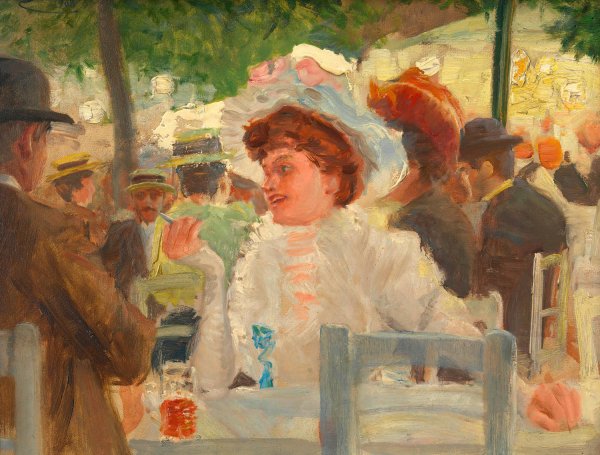 Praterszene  by Josef Engelhart - Hand-Painted Oil Painting Reproduction