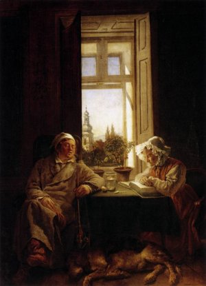 Siesta The Sleepers by Josef Franz Danhauser Oil Painting