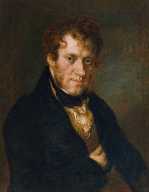 Herrenbildnis by Josef Georg Von Edlinger Oil Painting