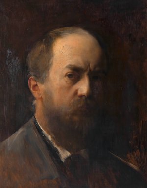 Selbstbildnis Josef Gisela by Josef Gisela Oil Painting