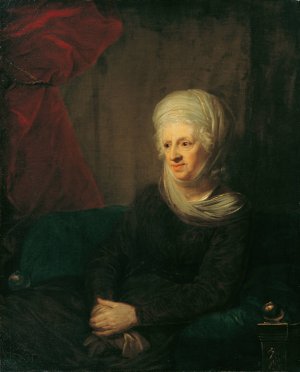 Eine alte Dame by Josef Grassi Oil Painting