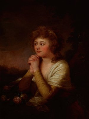 Portrait of a Lady from the Skrzynski Family by Josef Grassi Oil Painting