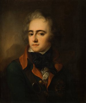 Portrait of Prince Jozef Poniatowski by Josef Grassi Oil Painting
