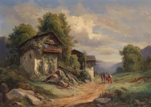 Landliche Idylle Oil painting by Josef Hoger