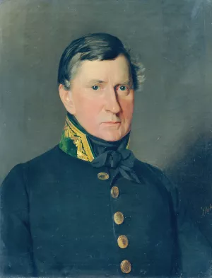 Herrenbildnis Oil painting by Josef Huttary