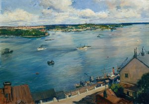 Stockholm by Josef Jungwirth Oil Painting