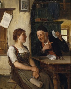 Dein Bild by Josef Kinzel Oil Painting