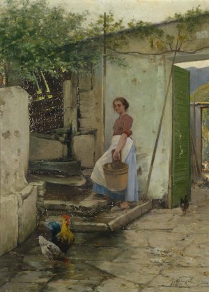 Motiv aus der Wachau by Josef Kinzel Oil Painting