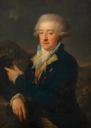Alois I. Joseph Furst von Liechtenstein by Josef Kreutzinger Oil Painting