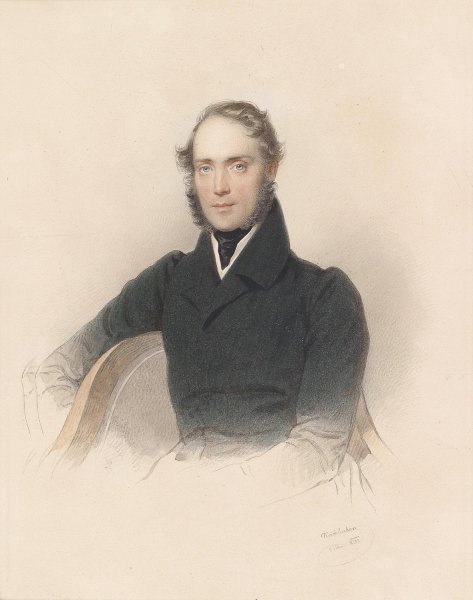 Main Product Photo of Bildnis Eduard Cuny von Pierron Painting by Josef Kriehuber