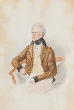 Bildnis Graf Dietrichstein by Josef Kriehuber Oil Painting