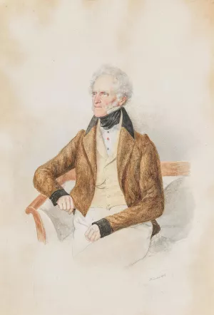 Bildnis Graf Dietrichstein Oil painting by Josef Kriehuber