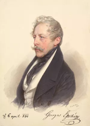 Count Georg Esterhazy von Galantha Oil painting by Josef Kriehuber