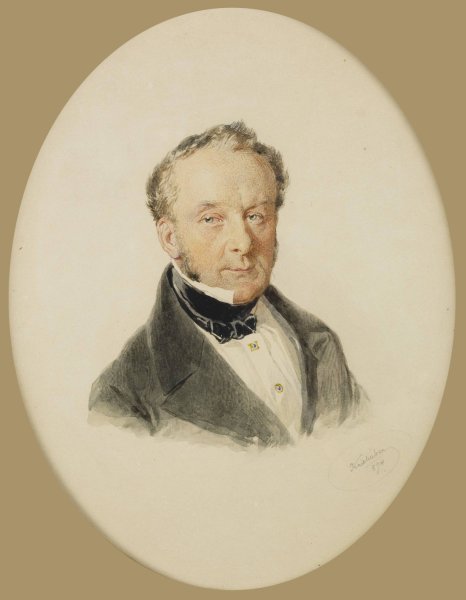 Main Product Photo of Herrenportrait  Painting by Josef Kriehuber