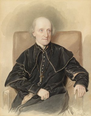 Portrait Vinzenz Eduard Milde by Josef Kriehuber Oil Painting