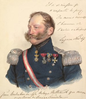 Prince Friedrich of Schwarzenberg by Josef Kriehuber Oil Painting