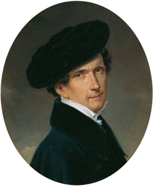 Selbstportrat  by Josef Lambert Denk - Hand-Painted Oil Painting Reproduction
