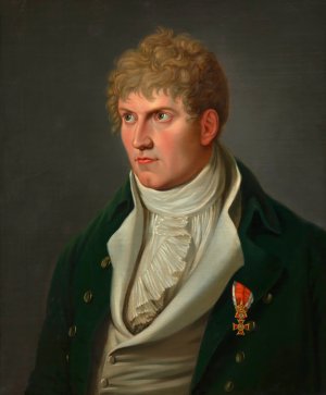 Heinrich Josef Collin by Josef Lange Oil Painting