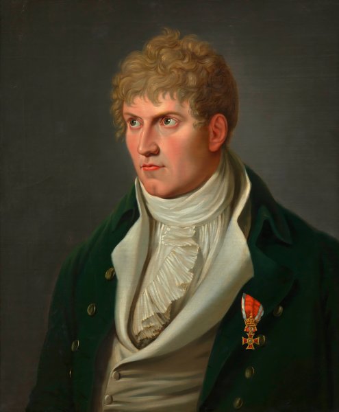 Heinrich Josef Collin  by Josef Lange - Hand-Painted Oil Painting Reproduction