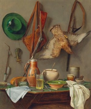 Jagdstillleben by Josef Mansfeld Oil Painting