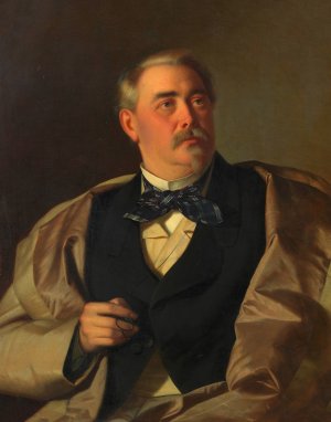 August Zang by Josef Matthias Aigner Oil Painting