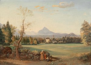 Blick auf die Festung Hohensalzburg by Josef Mayburger Oil Painting