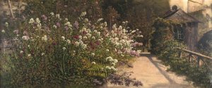 Gartenmotiv am Nonnberg, Salzburg by Josef Mayburger Oil Painting