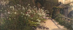Gartenmotiv am Nonnberg, Salzburg by Josef Mayburger Oil Painting