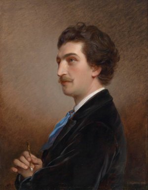 Bildnis des Maler by Josef Neugebauer Oil Painting