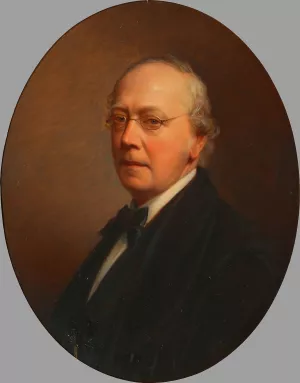 Selbstbildnis by Josef Neugebauer Oil Painting